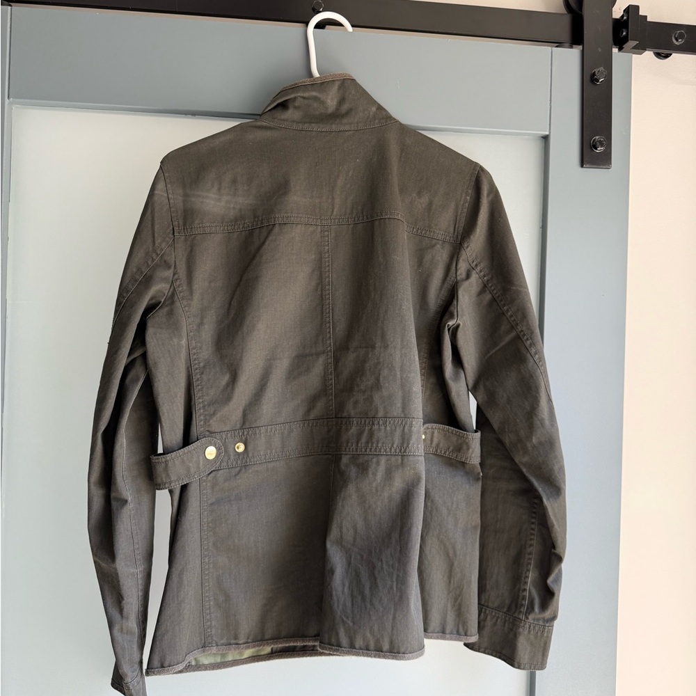J. Crew Khaki Utility Jacket with Brass Accents - Picture 2 of 3